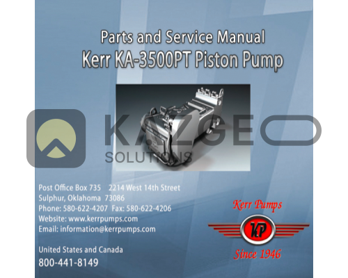 Каталог запчастей Kerr KA-3500PT, KA-5500PT