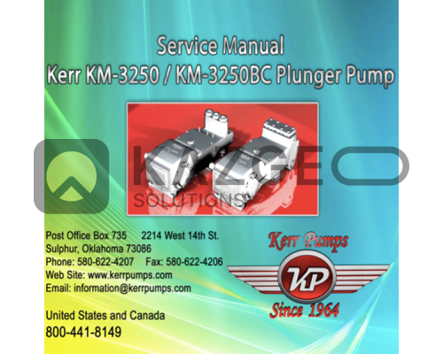 Каталог запчастей бурового насоса KERRPUMPS KM-3250BC, KM-3300BC