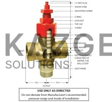 762-7601-2-PVC Клапан байпасный. вход 2", 1 1/2", выход 2"