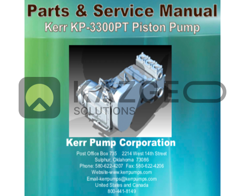 Каталог запчастей Kerr KP-3300PT